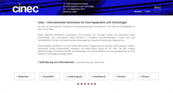 Desktop Screenshot of cinec.de