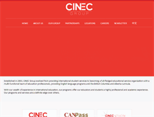 Tablet Screenshot of cinec.ca